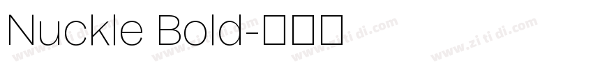 Nuckle Bold字体转换